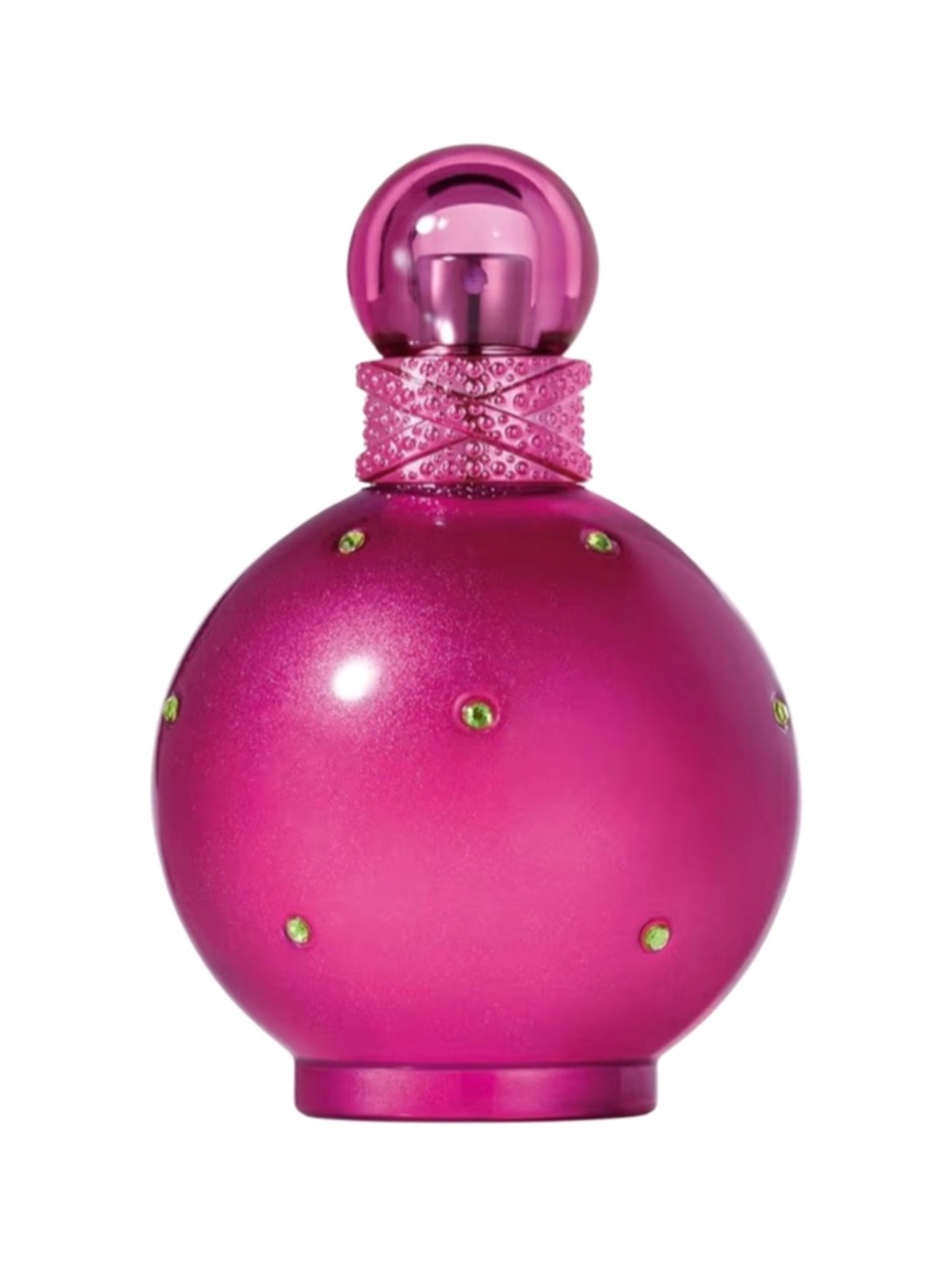 Fantasy by Brittany Spears Pink Bottle with Green Rhinestones